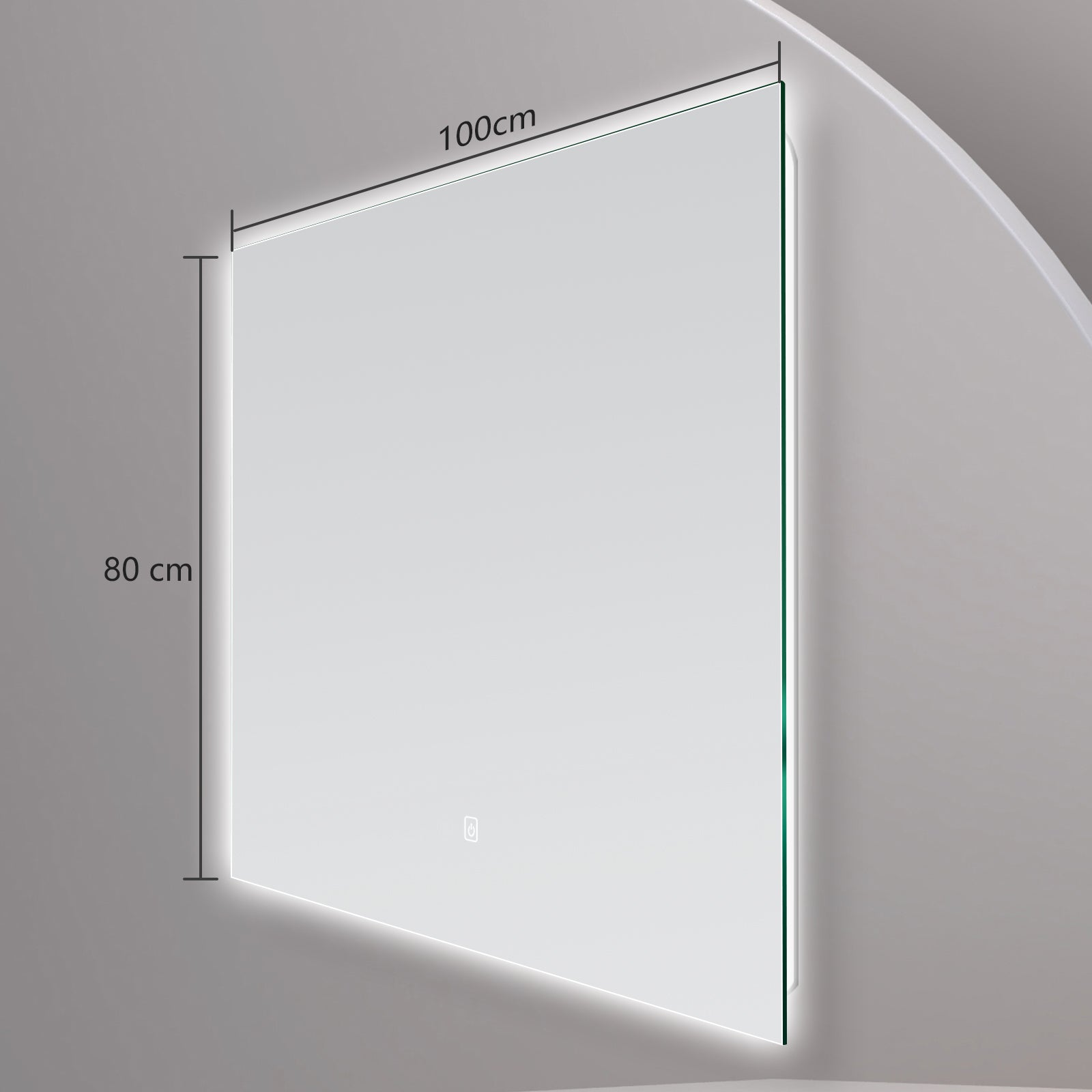 Miroir mural infinity LED