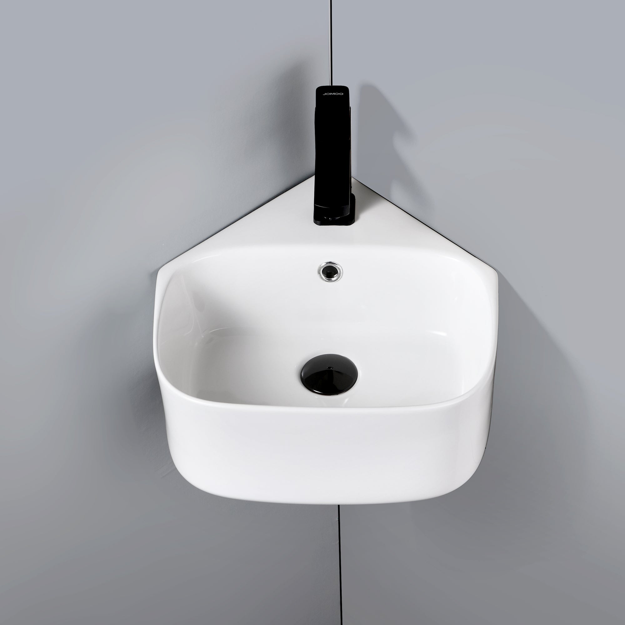 Lavabo lave-mains de coin blanc