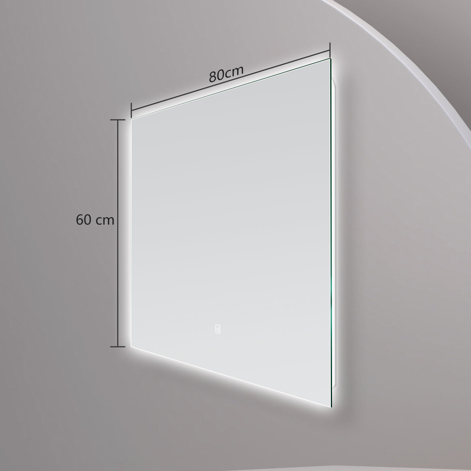 Miroir mural infinity LED