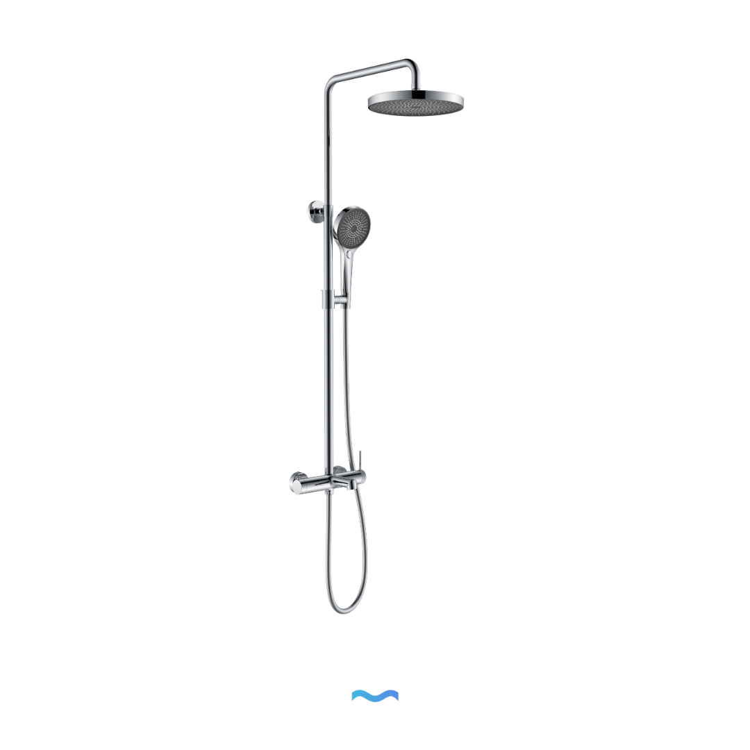 Colonne de douche couleur couleur chrome