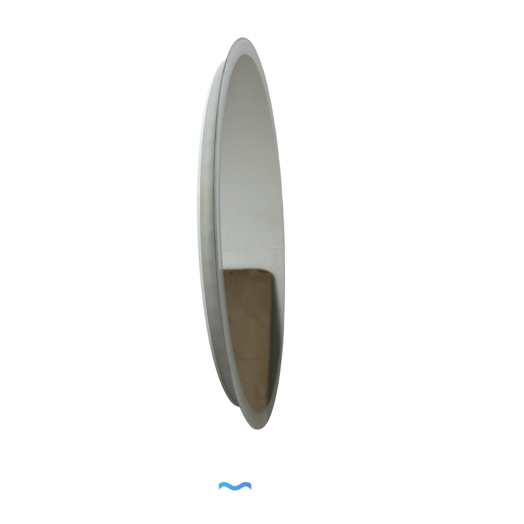 Miroir LED rond ⌀50cm (contours effet givre)