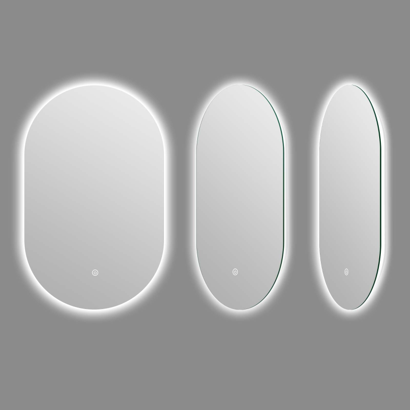 Miroir oval LED 50x80cm